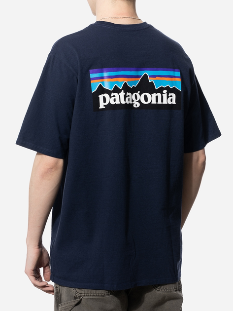 Футболка длинная мужская Patagonia 38504-CNY L Темно-синяя ...