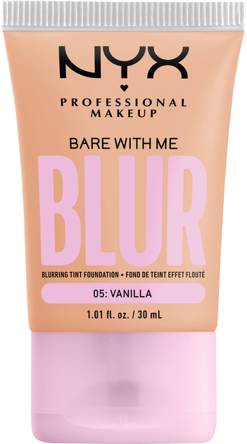 Тональна основа Nyx Professional Makeup Bare With Me Blur Матуюча 05 Vanilla 30 мл (0800897234317) - зображення 1