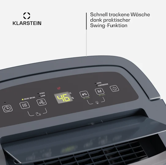 Осушувач Klarstein DryFy Connect 40, 40 л/добу, 35-45 м² - зображення 3
