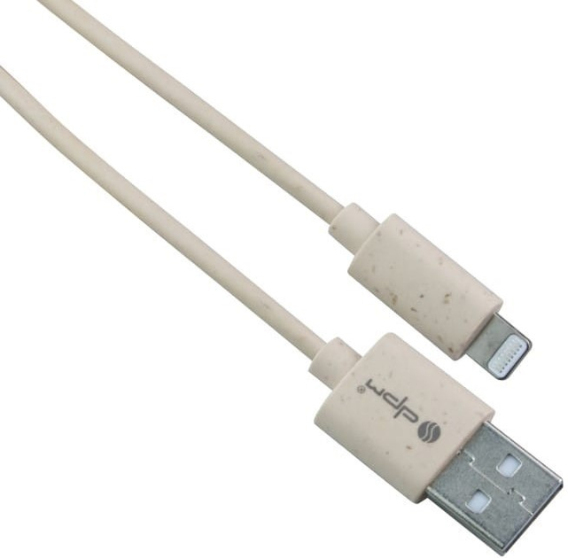 Кабель DPM USB-A - Lightning MFI 1 м біорозкладний (5906881212738) - зображення 1