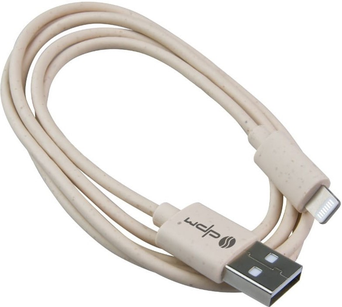 Кабель DPM USB-A - Lightning MFI 1 м біорозкладний (5906881212738) - зображення 2