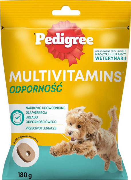 Przysmak dla psów Pedigree Multivitamins Odporność z kurczakiem 180 g (5010394005265) - obraz 1