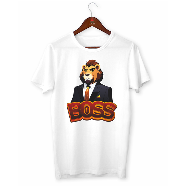Белая кружка (чашка) с оригинальным принтом директору "Boss Lion. Босс Лев" К001683 - Фото 1 Белая кружка (чашка) с оригинальным принтом директору "Boss Lion. Босс Лев" К001683 - изображение 1