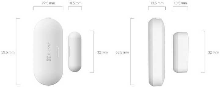 Розумний датчик відчиняння дверей/вікна Ezviz T2C WiFi (6941545607535) - зображення 4