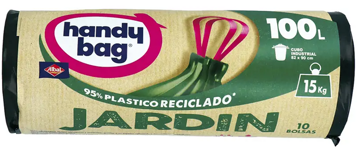 Пакети для сміття Albal Handy Bag Jardin 100 л 10 шт (4008871217509) - зображення 1