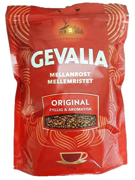 Купить Кава розчинна Gevalia Original 200 г – ROZETKA. Выгодная цена на ...