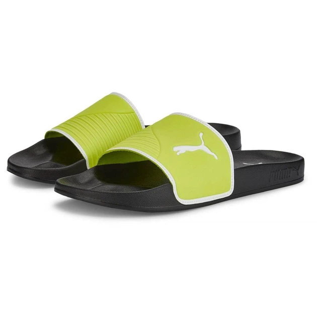 Чоловічі шльопанці Puma Leadcat 2.0 Shower Limepunch-Puma White- 384140-04 39 Чорні (4065449313377) - зображення 7