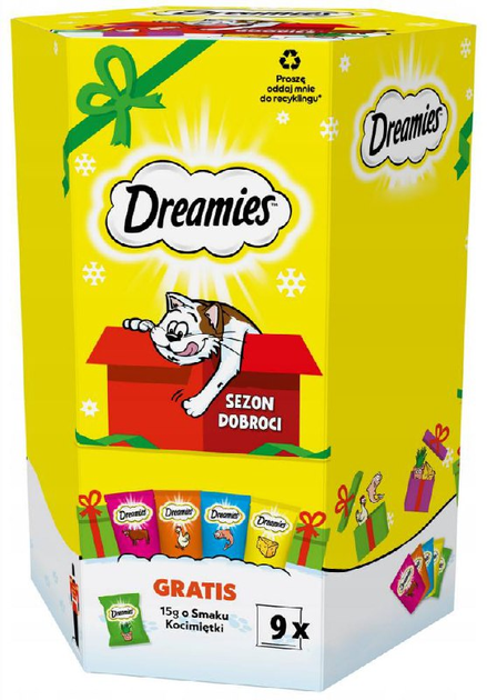 Zestaw upominkowy dla kotów Dreamies 255 g (4008429143526) - obraz 1