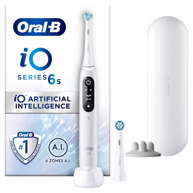 Elektryczna szczoteczka do zębów Oral-B iO Series 6 White (4210201427407) - obraz 1