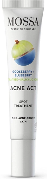 Гель від шкірних висипань Mossa Acne Act Tratamiento Anti-Acne Blueberry 15 мл (4752223013263) - зображення 1