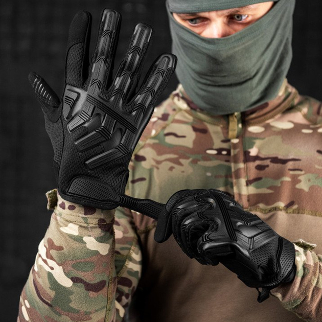 Перчатки Mechanix M-Pact Escalibur с защитными накладками черные размер L - изображение 1