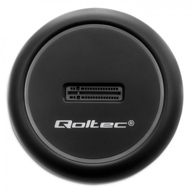 Док-станція Qoltec SSD M.2 SATA PCIe NVMe USB-C Black - зображення 3