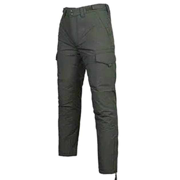 Чоловічі Штани на холлофайбері олива / Утеплені брюки Фінетекс розмір 3XL - зображення 2