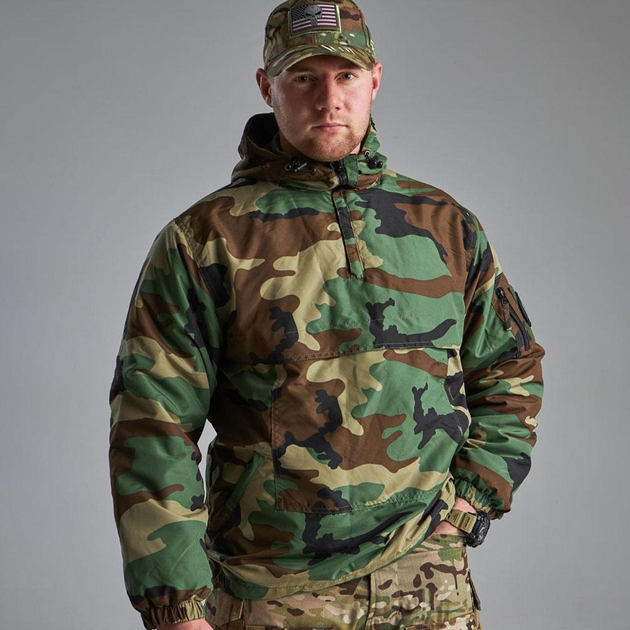 Зимова Чоловіча Куртка Mil-Tec з капюшоном / Утеплений Анорак мультикам "британка" розмір L - зображення 1
