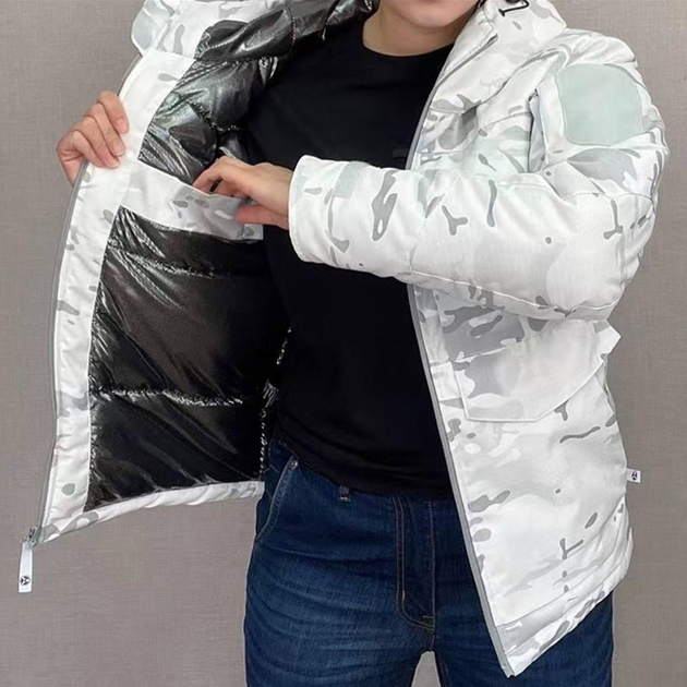 Мужская зимняя Куртка "Call Dragon" с подкладкой Omni-Heat белый мультикам размер 2XL - изображение 1