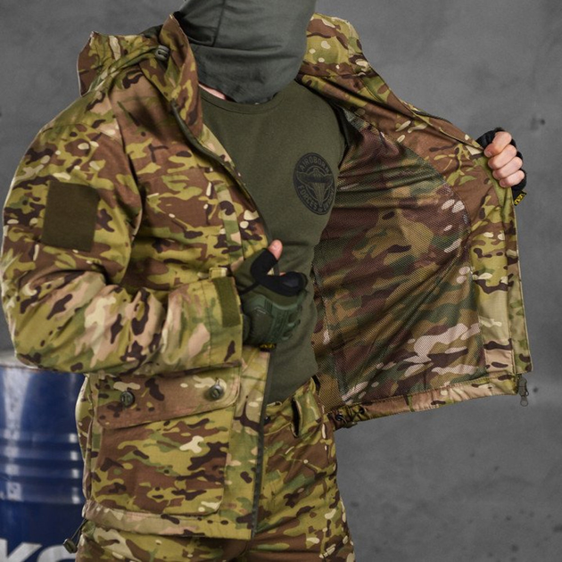 Чоловіча демісезонна куртка "Megalodon" Rip-Stop / Вологозахищений верхній одяг мультикам розмір S - зображення 1