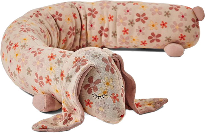 Zabawka pluszowa Smallstuff Bed Animal Rabbit With Flowers Rose Peach (5712352097021) - obraz 1