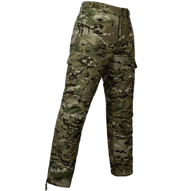 Мужские Брюки на холлофайбере мультикам / Утепленные брюки Финетекс размер M - изображение 1
