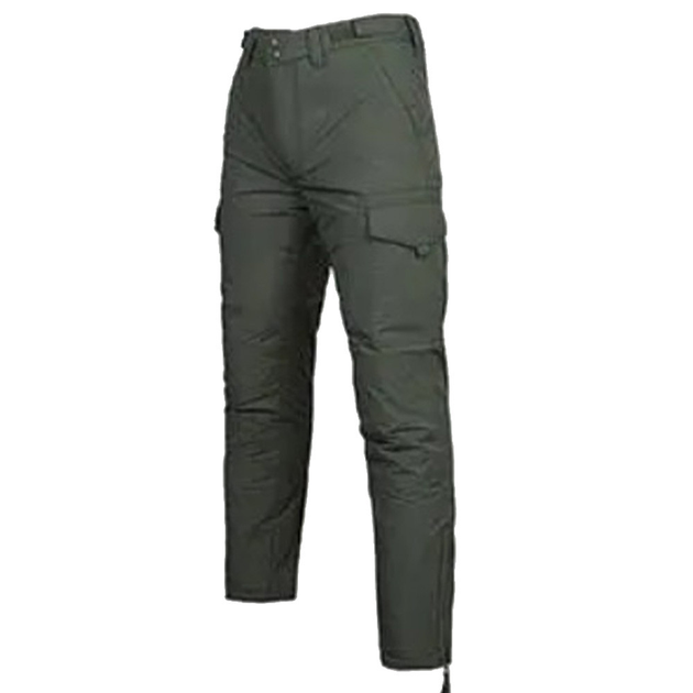 Чоловічі Штани на холлофайбері олива / Утеплені брюки Фінетекс розмір 2XL - зображення 2