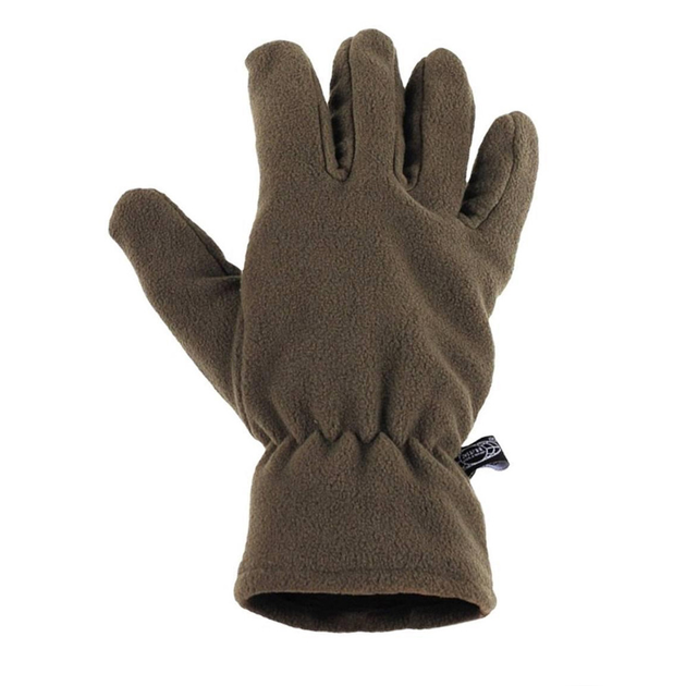 Зимові флісові рукавиці з підкладкою Thinsulate олива розмір XL - зображення 2