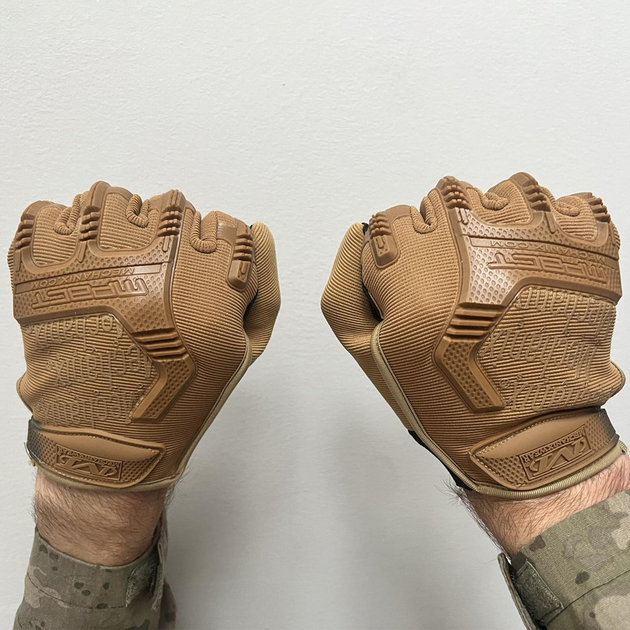 Рукавиці Mechanix M-Pact із захисними накладками койот розмір M - зображення 2