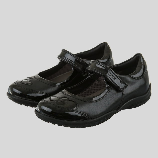 Туфлі для дівчат GEOX J84A6B043HH 29 Чорні (8058279472297) - зображення 2