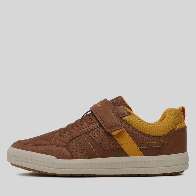 Sneakersy chłopięce na rzepy Geox J164AA0MEFU 33 Brązowe (8050036978912) - obraz 4