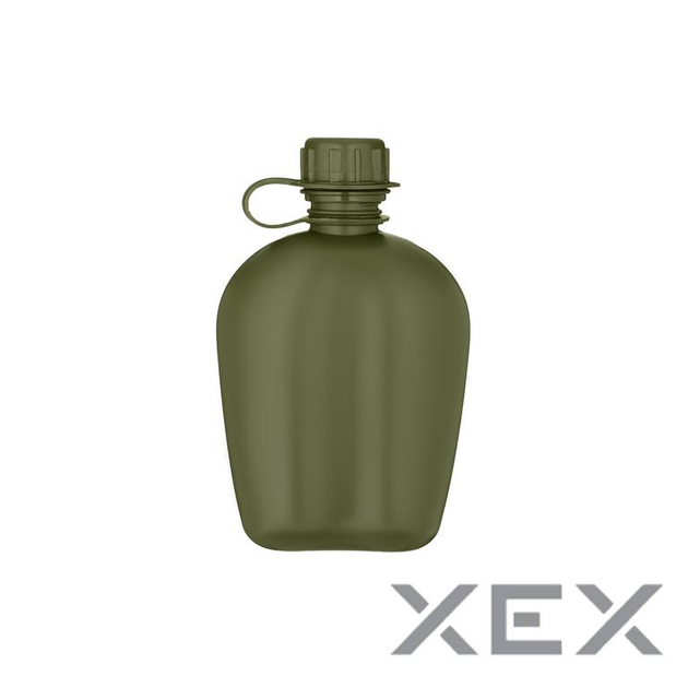 Фляга тактична у чохлі 2E Flask WB01, 1л, з кухлем для їжі, олива (2E-TACFWB01-ODGN) - зображення 2