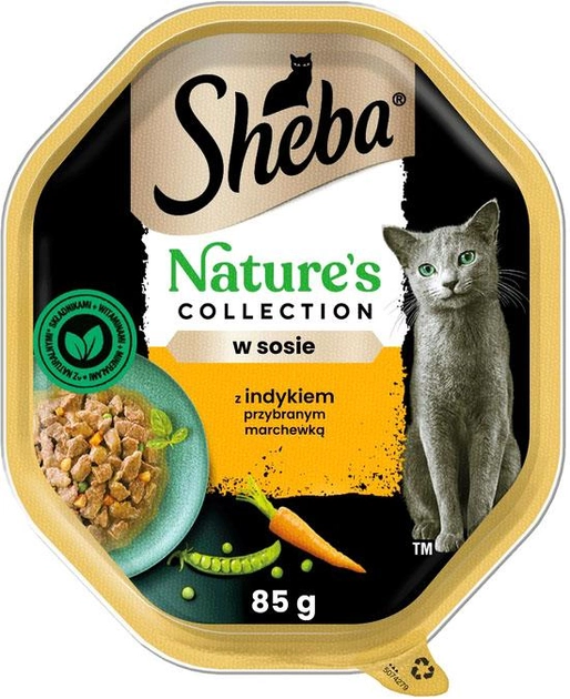 Вологий корм для котів Sheba Nature's Collection з індичкою 85 г (4008429142437) - зображення 1