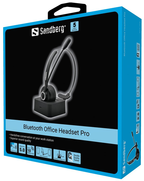 Zestaw słuchawkowy Sandberg Bluetooth Office Headset Pro 126-06 (5705730126062) - obraz 2