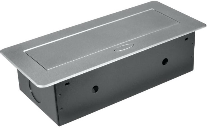 Listwa przedłużacza wpuszczana w blat bez przewodu DPM PF1303 2 gniazda 2 x USB srebrna (5906881215227) - obraz 3