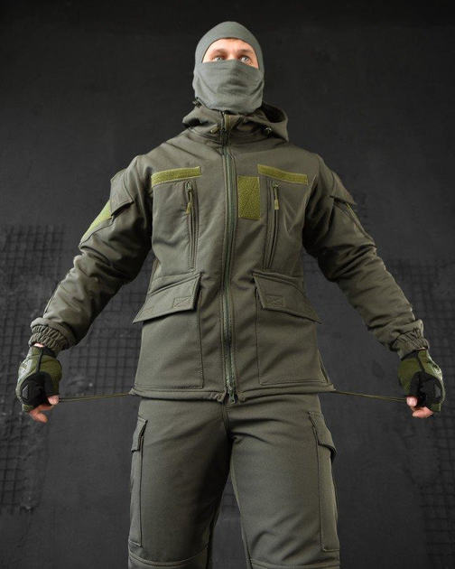 Тактический теплый военный комплект Habber ( Куртка + Штаны ), Камуфляж: Олива, Размер: XXXXXL - изображение 2