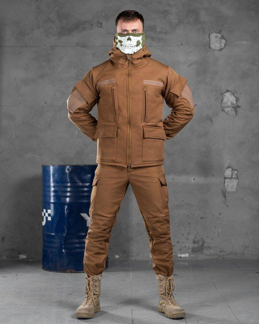 Тактический военный комплект Habber ( Куртка + Штаны ), Камуфляж: Койот, Размер: XXXL - изображение 1