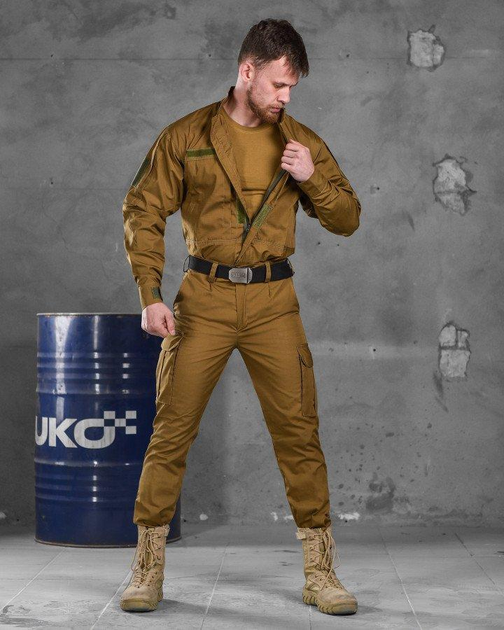 Тактический военный костюм Уставной ( Китель + Футболка + Штаны ), Камуфляж: Койот, Размер: L - изображение 1