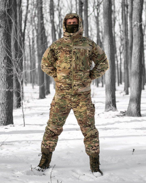 Тактический зимний военный костюм Squad ( Куртка + Штаны ), Камуфляж: Мультикам, Размер: S - изображение 1