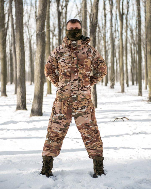 Тактический теплый зимний военный костюм Lader ( Куртка + Штаны ), Камуфляж: Мультикам, Размер: XXL - изображение 1
