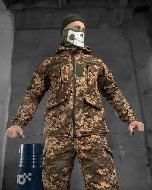 Тактический теплый военный комплект Fantom ( Куртка + Штаны ), Камуфляж: Пиксель, Размер: XXXL - изображение 2