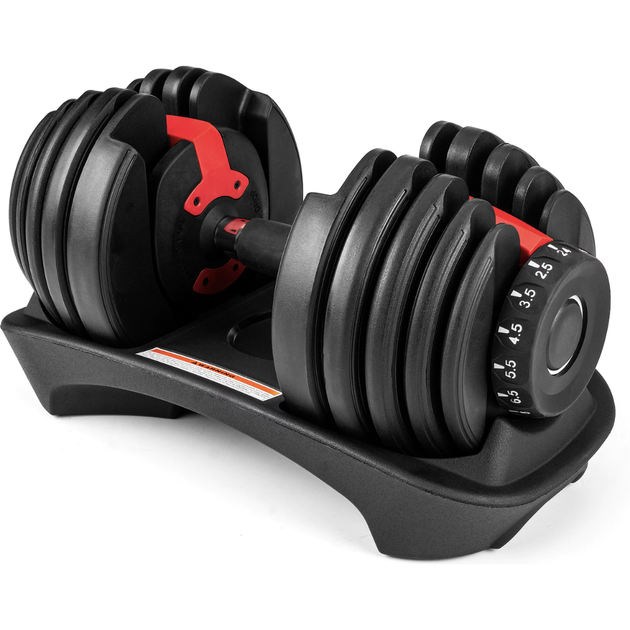 Гантель розбірна регульована Gymtek 2,5-24кг червоний - Фото 1 Гантель розбірна регульована Gymtek 2,5-24кг червоний - зображення 1