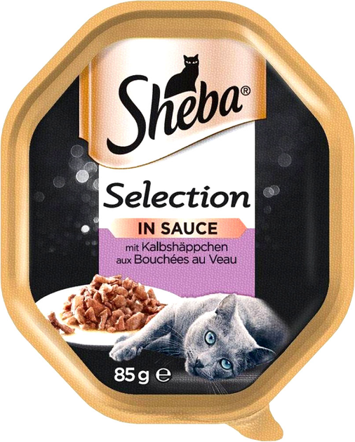 Вологий корм для котів Sheba Sauce Speciale телятина в соусі 85 г (5900951290572) - зображення 1