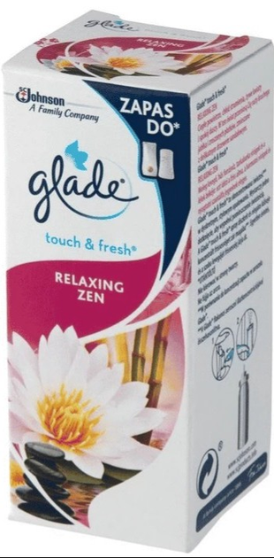Odświeżacz powietrza Glade Touch & Fresh Relaxing Zen 10 ml (5000204539998) - obraz 1