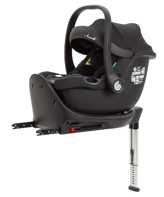 Автокрісло для новонароджених Carrello Ammonite i-Size (зріст 40-87 см) CRL-8801 Absolute Black Чорний - зображення 7