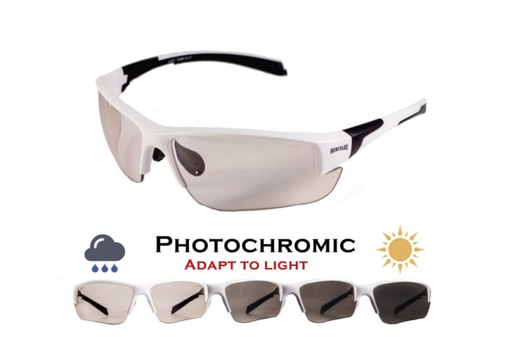 Очки защитные фотохромные Global Vision Hercules-7 White Photochr. (clear) прозрачные фотохромные - изображение 1