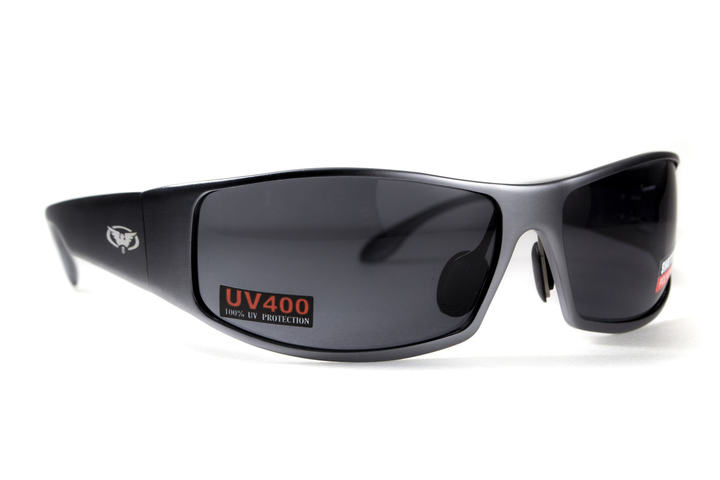 Открытыте защитные очки Global Vision BAD-ASS-1 GunMetal (gray) серые - изображение 2