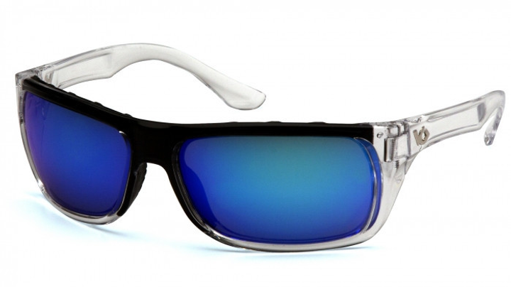 Открытыте защитные очки Venture Gear VALLEJO Crystal (ice blue mirror) синие зеркальные - изображение 1