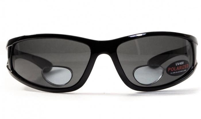Поляризаційні окуляри біфокальні BluWater Bifocal-3 (+3.0) Polarized (gray) сірі - зображення 2