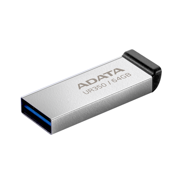 Флеш-накопичувач ADATA USB 3.2 UR 350 64Gb Silver/Black (UR350-64G-RSR/BK) - изображение 4