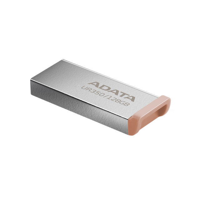 Флеш-накопичувач ADATA USB 3.2 UR 350 128Gb Silver/Beige (UR350-128G-RSR/BG) - изображение 3