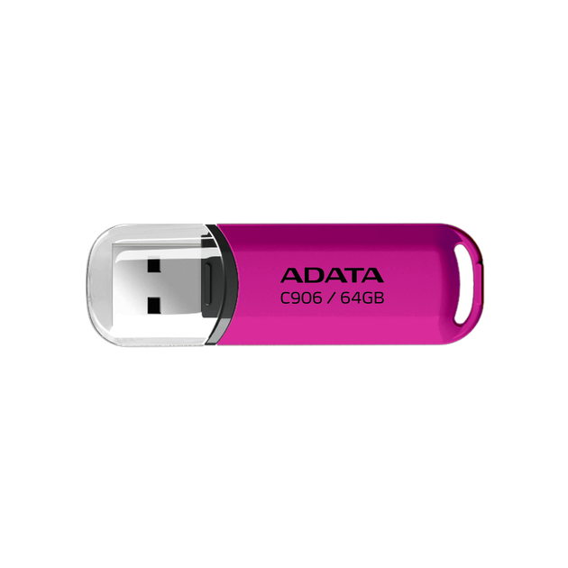Флеш-накопичувач ADATA USB 2.0 C906 64Gb Purple Pink - Фото 1 Флеш-накопичувач ADATA USB 2.0 C906 64Gb Purple Pink - изображение 1
