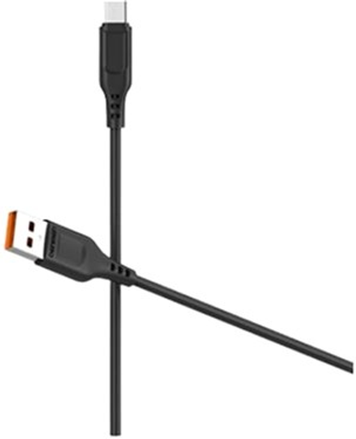 Кабель Denmen D01V Silicone USB - Micro USB 2.4A 1 м 2 шт Black (DM ...