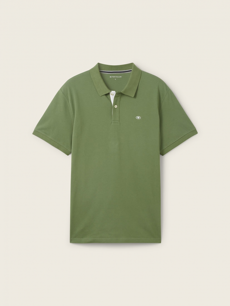 Поло Tom Tailor Basic Polo Shirt S Зелений 1031006-21586 - изображение 5